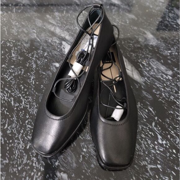 BRAND NEW DOLCE VITA RYDER  LEATHERC LACE UP BALLET FLATS - Picture 11 of 16